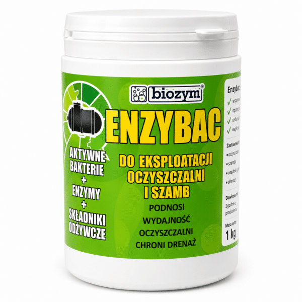 ENZYBAC biopreparat do eksploatacji oczyszczalni 1 kg – bakterie i enzymy